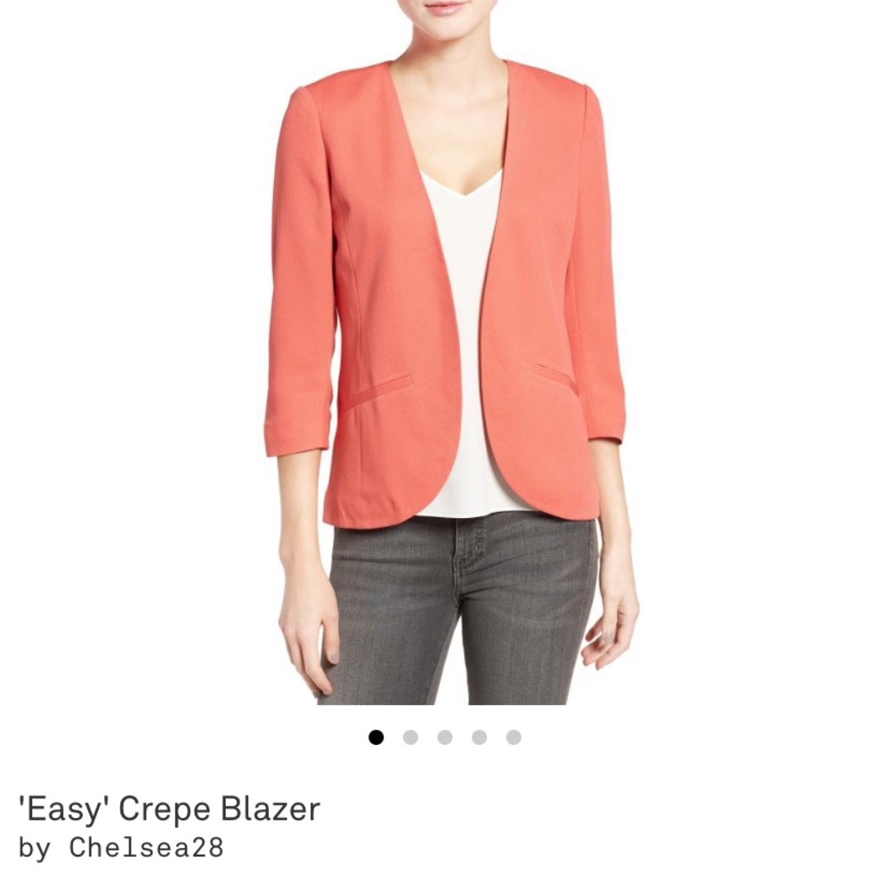 Chelsea 28 Salmon Crepe Blazer
